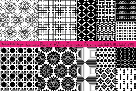 A Guide to Seamless Black Geometric Patterns