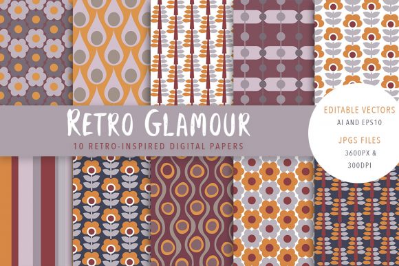 A Practical Guide to Retro Glamour Digital Paper and Patterns