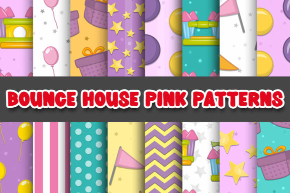 Bounce House Pink Patterns Papers: Creative Possibilities