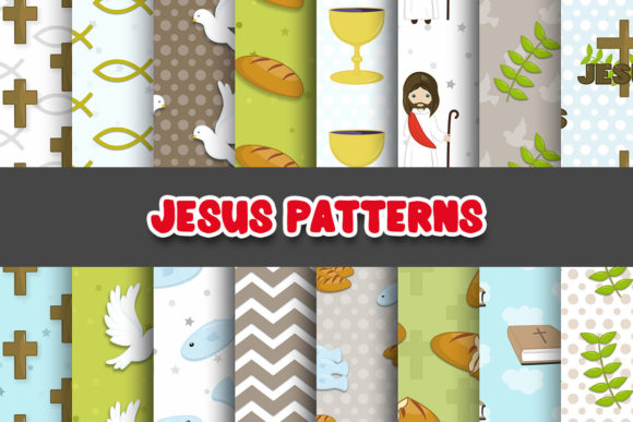 Bringing Faith into Focus with Jesus Christ Digital Papers Patterns
