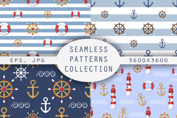 Crafting a Marine World: Your Guide to the Sea Seamless Patterns Set
