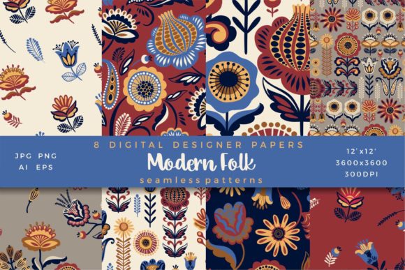 Discovering Purpose in Pattern: How 8 Folk Seamless Patterns Enrich Modern Design