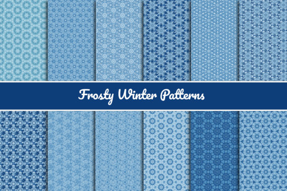 Enchanting Frosty Winter Seamless Patterns