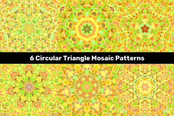 Evaluating 6 Circular Triangle Mosaic Patterns for Modern Design Projects