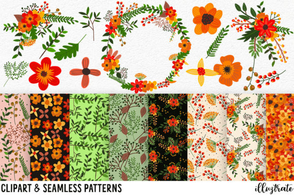 Flower Clipart and Seamless Patterns: Tools for Creative Expression