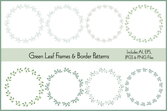 Green Leaf Frame Border Patterns: A Creative Tool for Visual Focus
