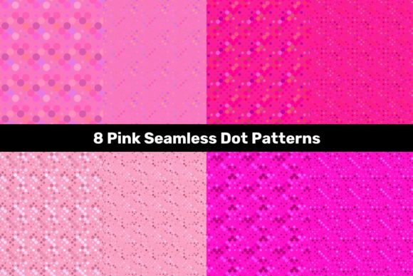 Integrating 8 Pink Seamless Dot Patterns into a Cohesive Design Workflow
