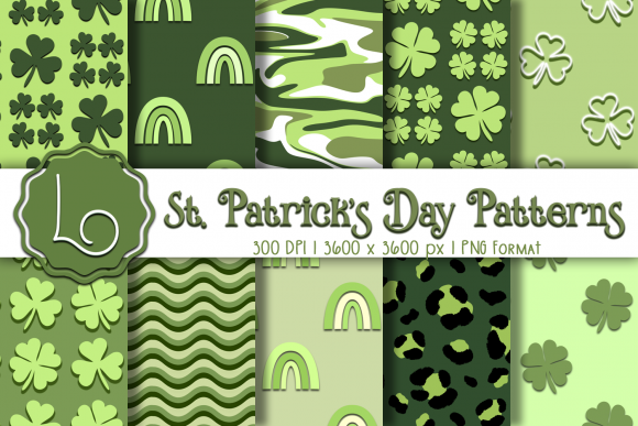 St. Patrick’s Day Patterns Vol. 02: Modern Design for a Timeless Celebration