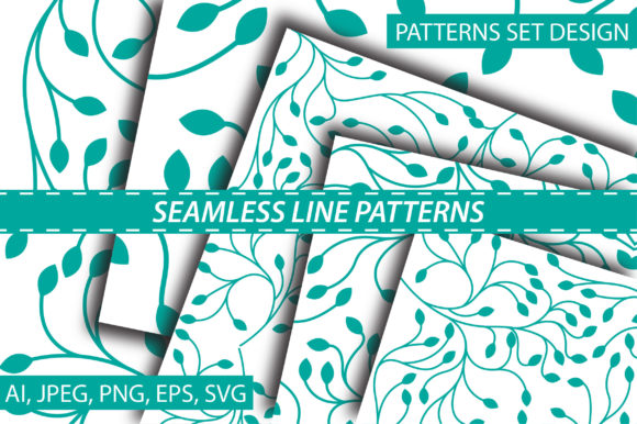 The Art and Application of Seamless Leaf Line Patterns