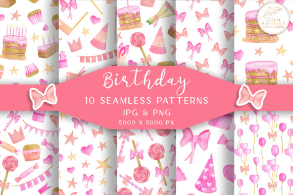 The Creative Possibilities of Watercolor Birthday Seamless Patterns
