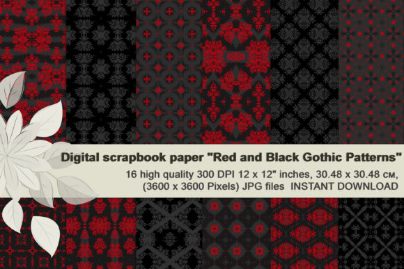 The Enduring Allure of Red and Black Seamless Gothic Patterns in Modern Visual Culture