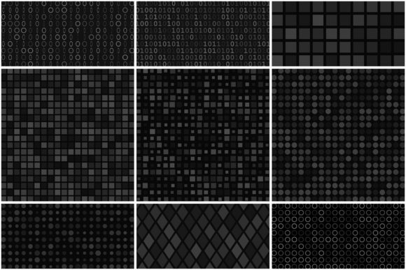 The Power of Abstract Seamless Patterns in Black