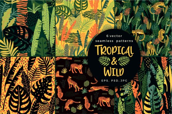 The Rise of Biophilic Aesthetics: How Tropical Wild. 6 Seamless Patterns Are Reshaping Visual Storytelling