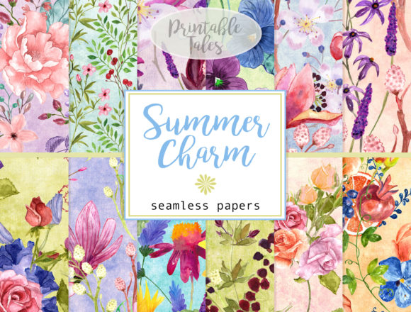 The Versatile Art of Seamless Floral Watercolor Patterns
