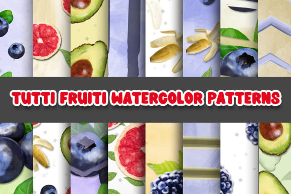 Tutti Fruitti Digital Papers for Vibrant Design Projects