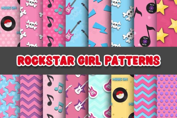 Unleashing Creativity with Rockstar Girl Digital Papers Patterns