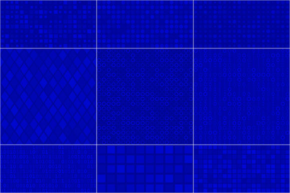 Using Abstract Seamless Patterns in Blue