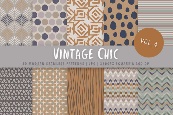 Vintage Chic Seamless Patterns 4: Practical Ways to Bring Character Into Your Projects