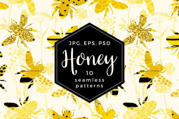 Warmth That Repeats: How 10 Honey Seamless Patterns Bring a Natural Glow to Everyday Projects