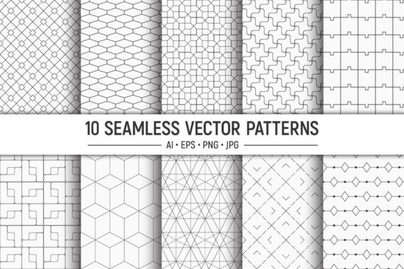 When Simple Lines Transform Your Creative Projects: Working With 10 Seamless Line Art Vector Patterns